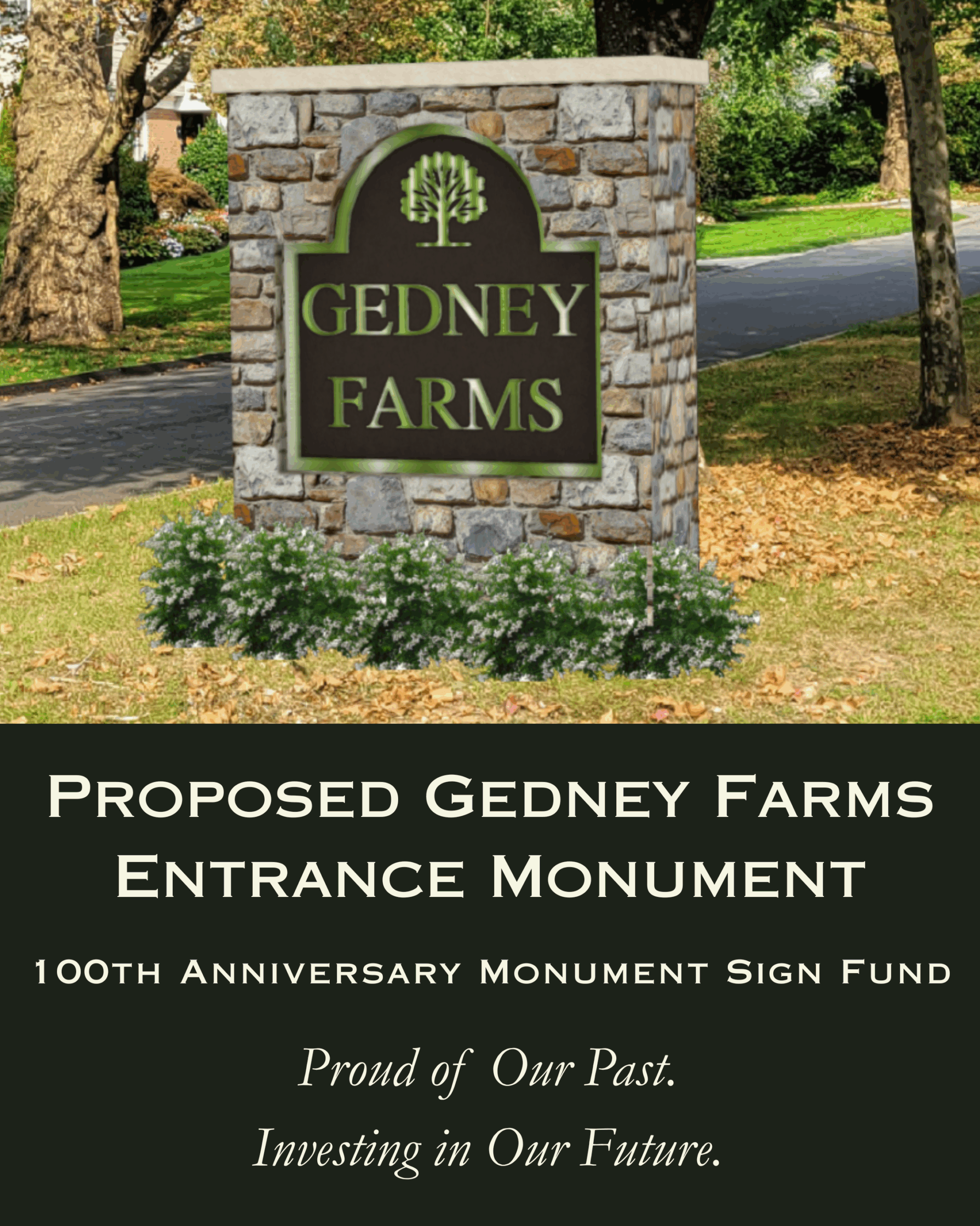 Gedney Farms Entry Monument